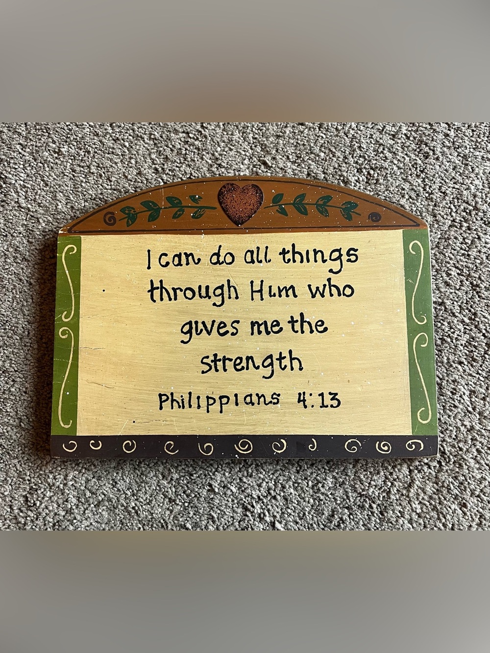 Biblical Wooden Home Decor Sign